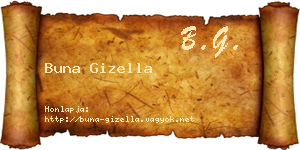 Buna Gizella névjegykártya