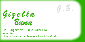 gizella buna business card